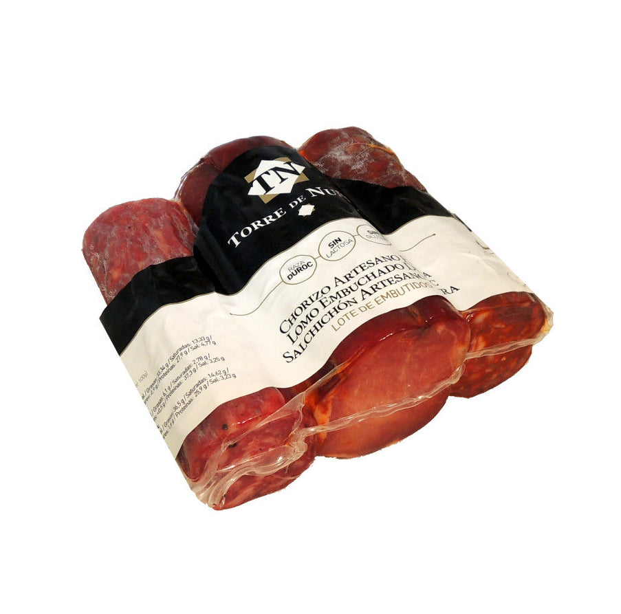 Lote Origen Embutidos Duroc 720 g | Lomo, Chorizo y Salchichón