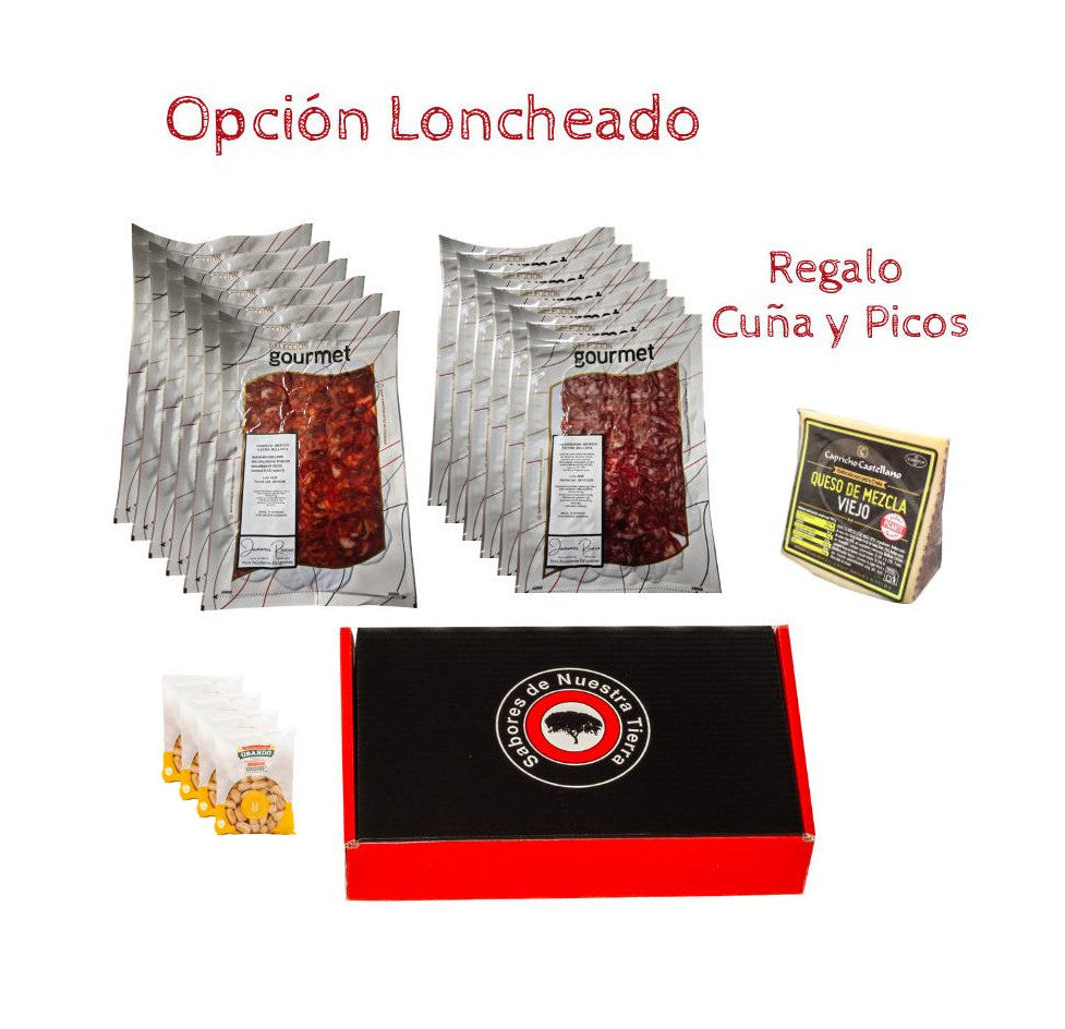 Lote Ibérico Rivera: Chorizo, Salchichón Bellota + Queso y Picos