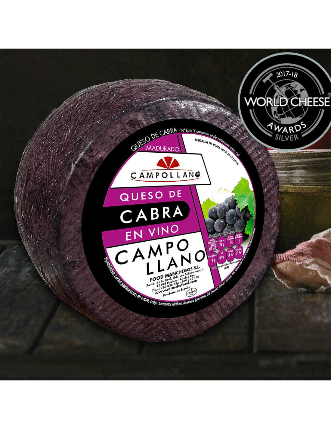 Queso de Cabra al Vino Tinto