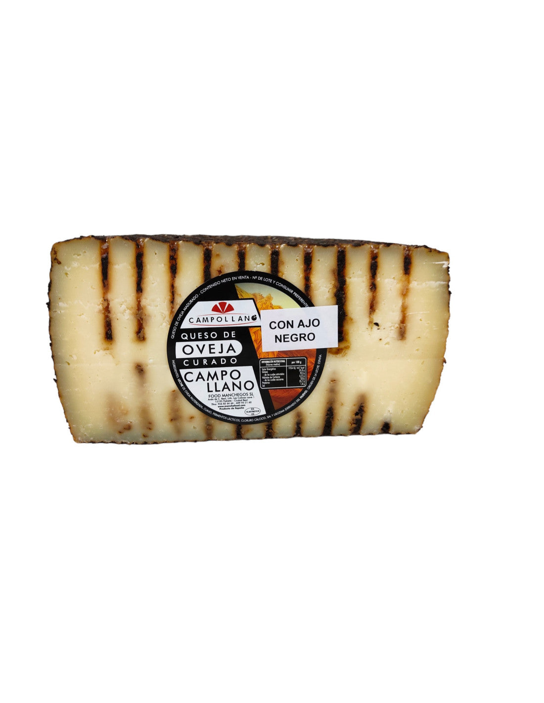 Queso de Oveja con Ajo Negro – Curado, 6 meses