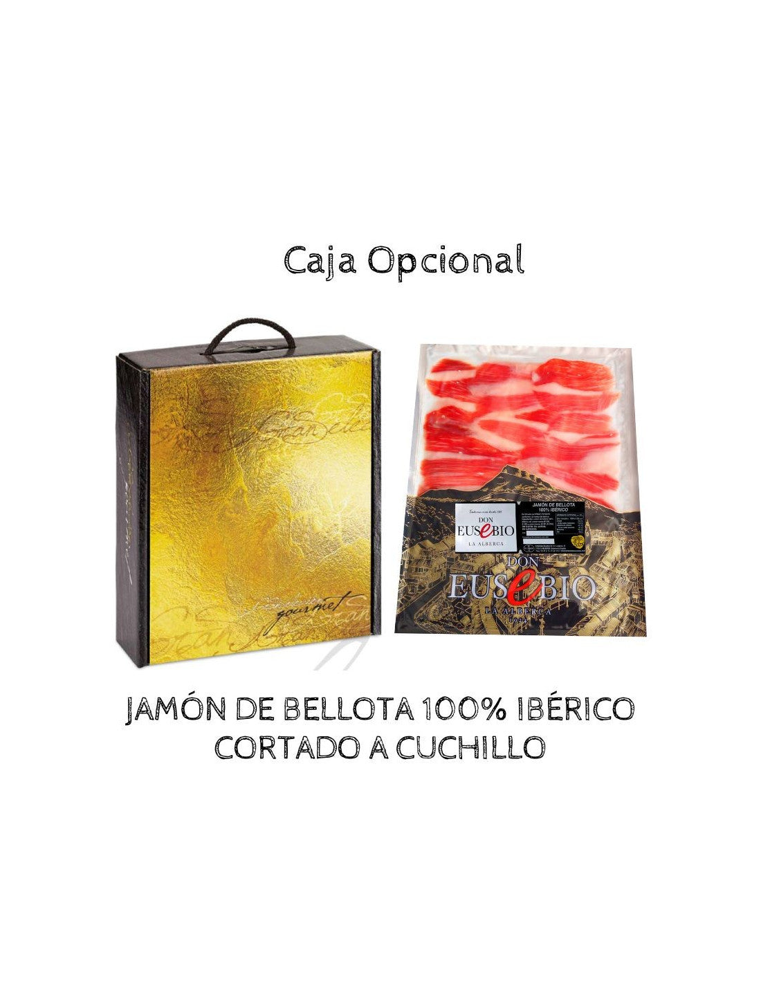 Jamón de Bellota 100% Ibérico Eusebio | 1 kg cortado a cuchillo