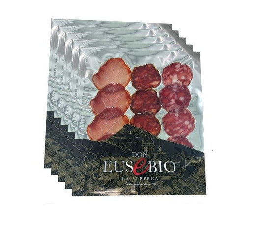 Pack Degustación Ibéricos Don Eusebio: Chorizo, Salchichón y Lomo (10 sobres)