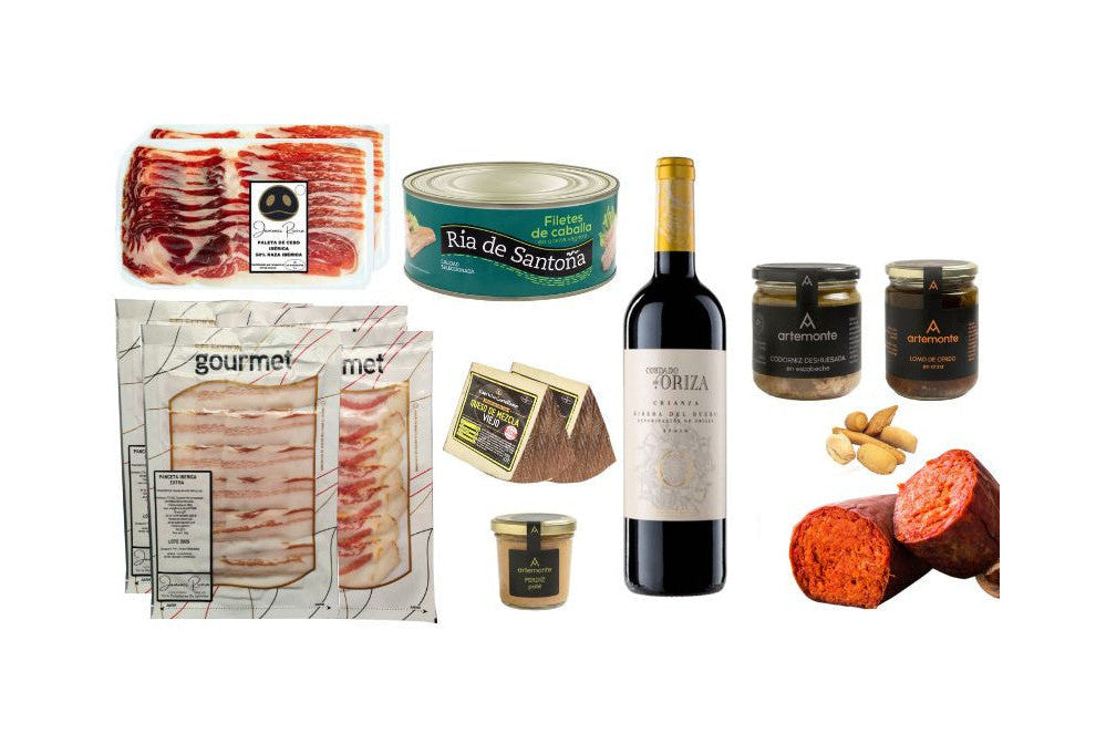Cesta de Navidad Gourmet Rivera — Lote Ibérico Premium