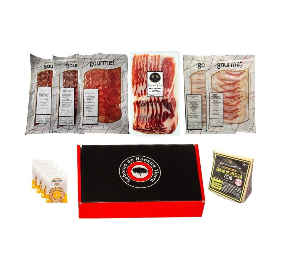 Lote Navidad Rivera loncheados ibéricos y queso viejo