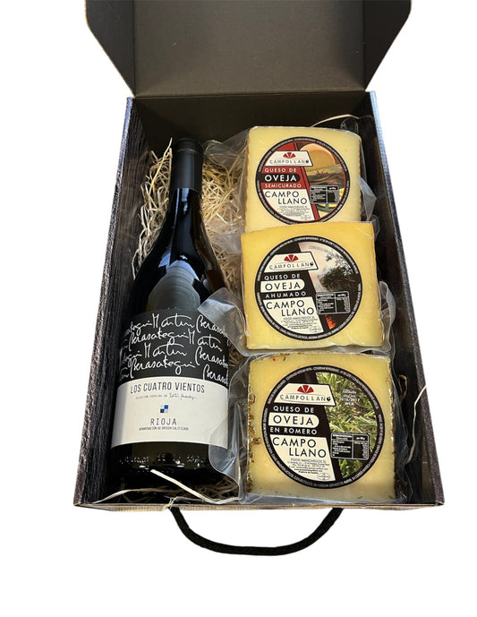 Cesta Navidad Nº 2 Campollano | Quesos y Rioja Crianza
