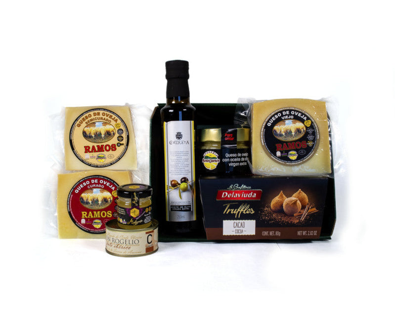 Cesta de Navidad Bronce Montequesos | Quesos y Gourmet