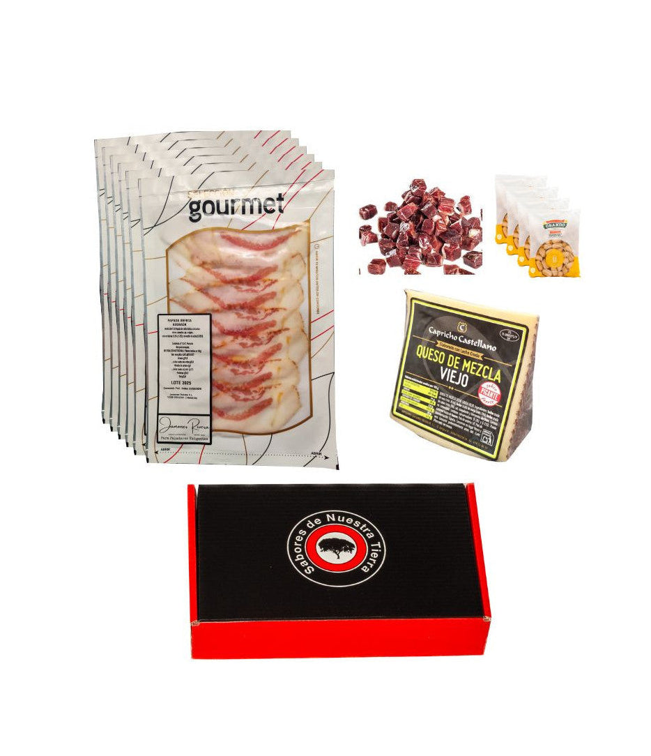 Lote Ibérico Económico Papada Adobada + Jamón y Queso