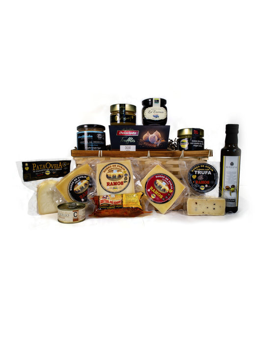 Cesta de Navidad Oro Montequesos | Quesos Artesanos