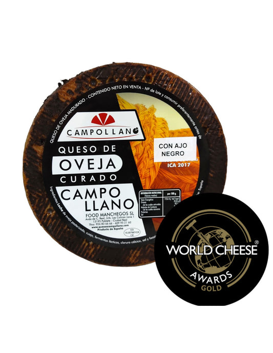 Queso de Oveja con Ajo Negro – Curado, 6 meses